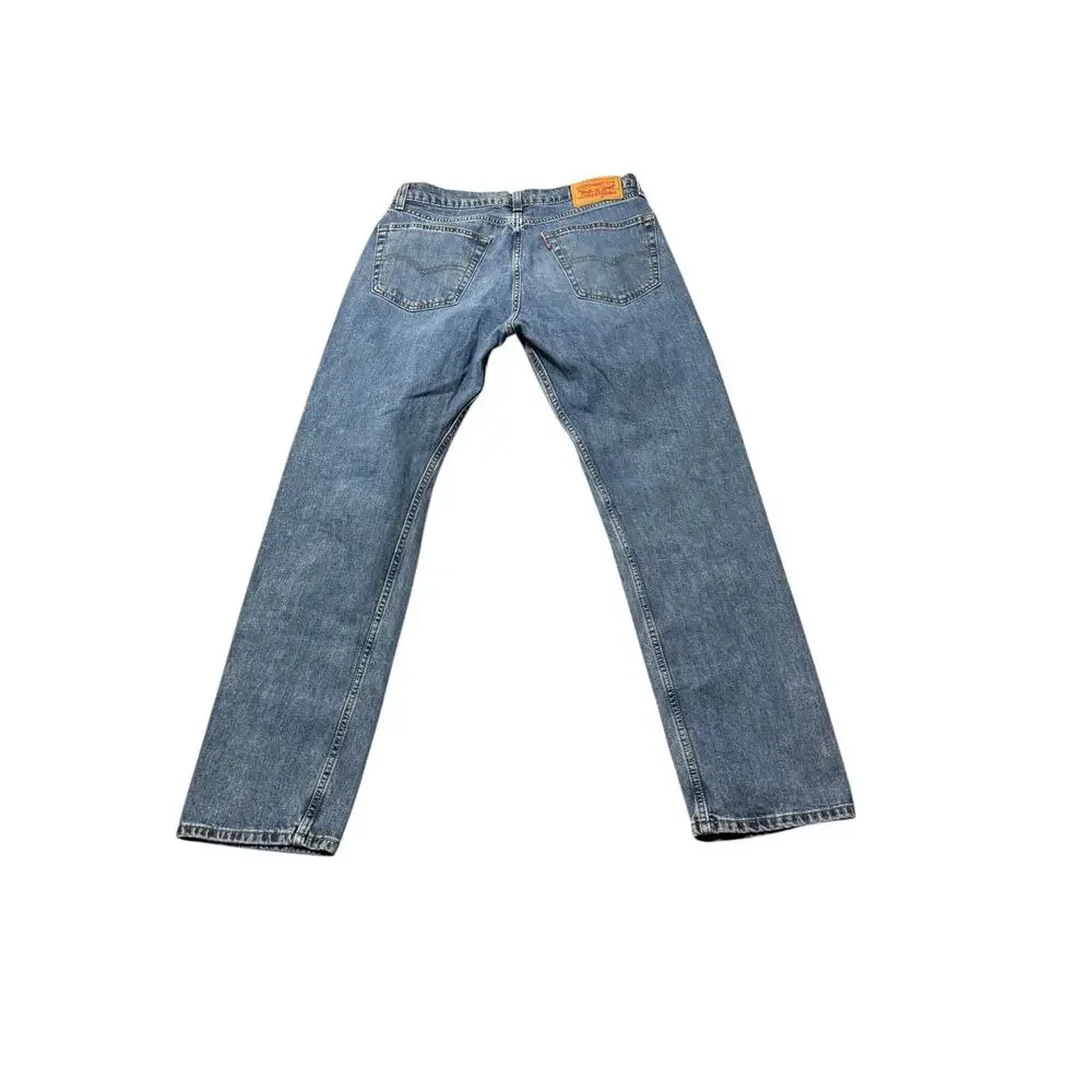 Levi's 505 Straight Jeans Mens 32x32 Blue Medium Wash Denim 5-Pocket Outdoor